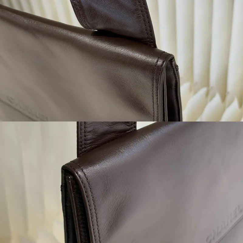 ra685-chaenl-vintage-brown-lambskin-shoulder-bag