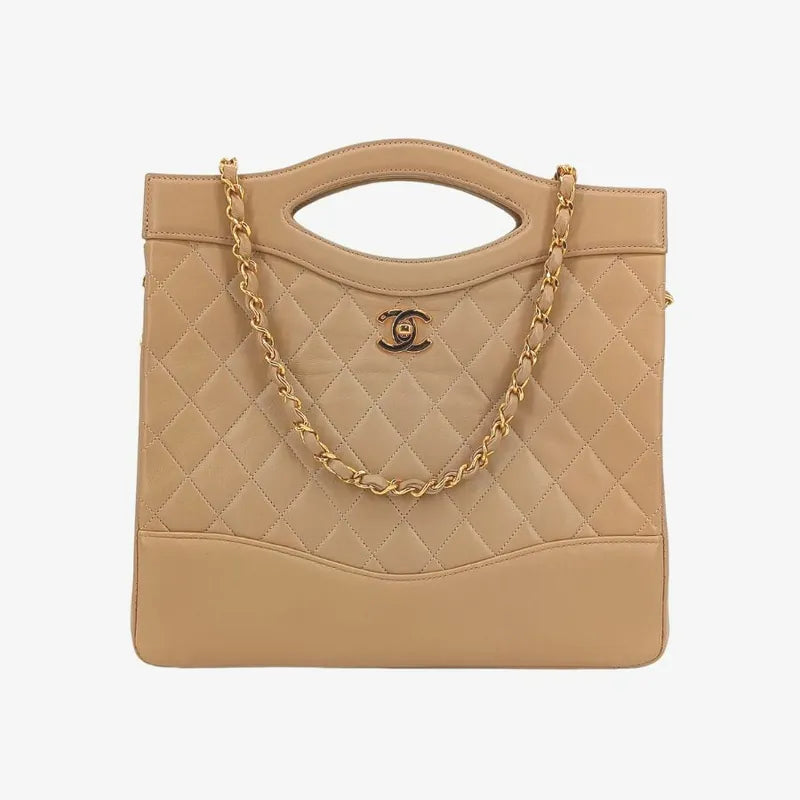 jah181-chanel-vintage-begie-lambskin-quilted-31-tote-bag