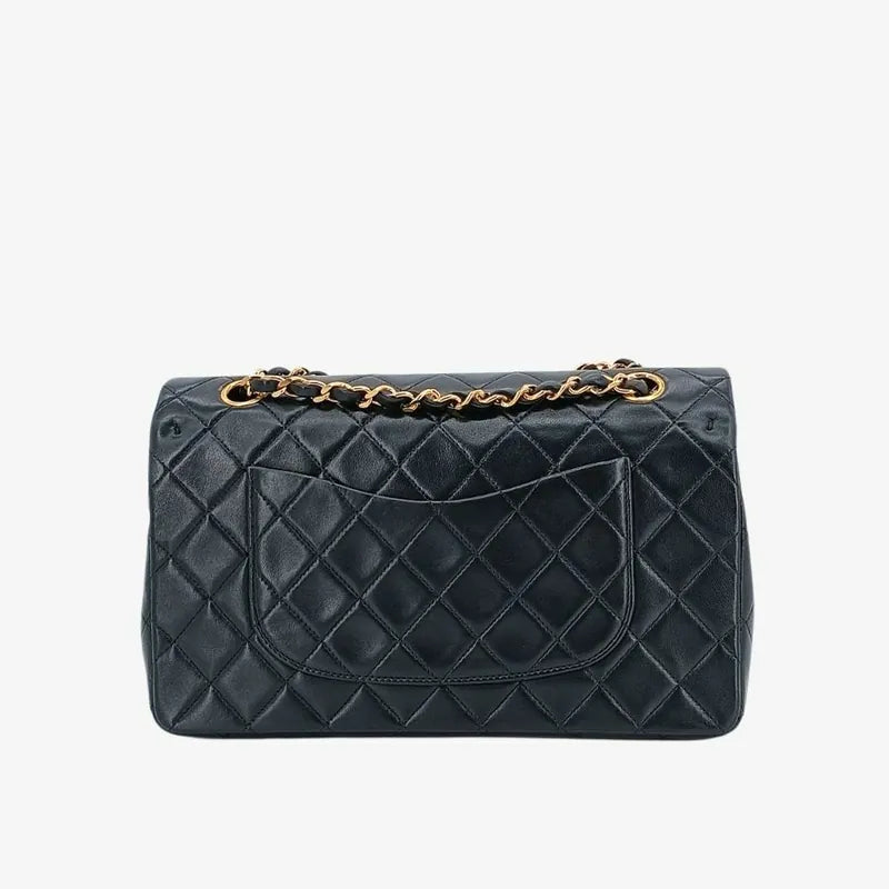 c448-chanel-vintage-black-lambskin-25cm-classic-flap-bag