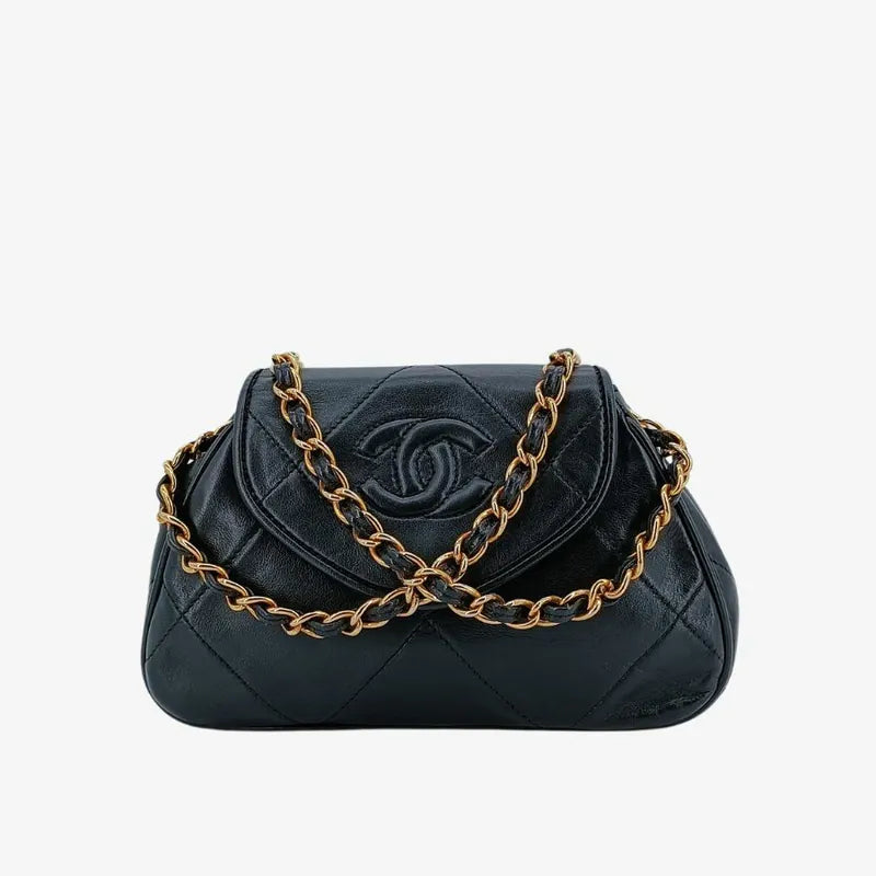 ra788-chanel-vintage-black-lambskin-quilted-flap-bag