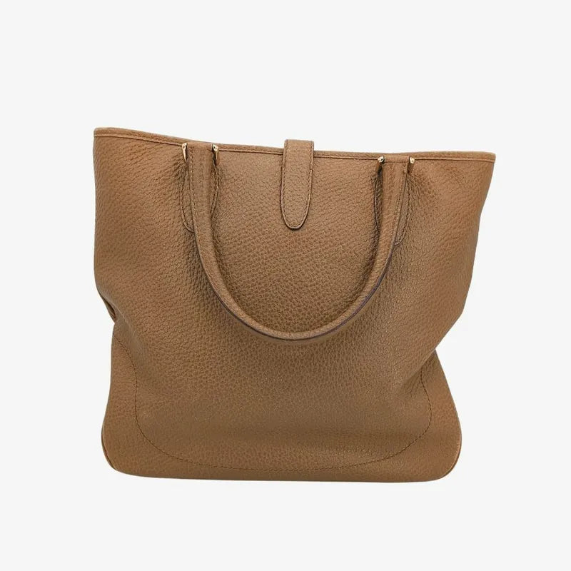 js904-gucci-vintage-brown-canvas-leather-tote-bag