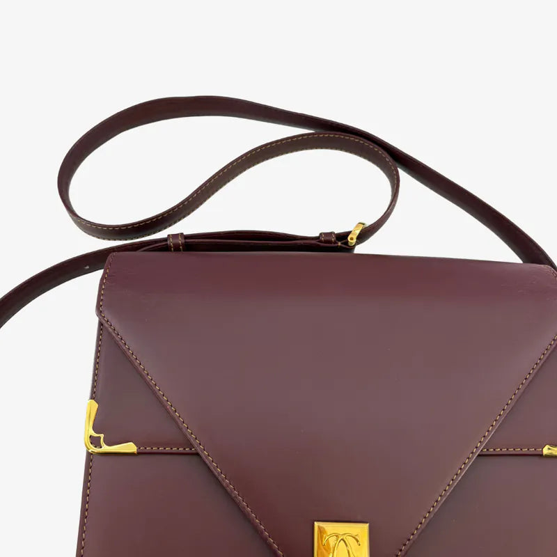 jy222-cartier-vintage-burgundy-leather-crossbody-shoulder-bag
