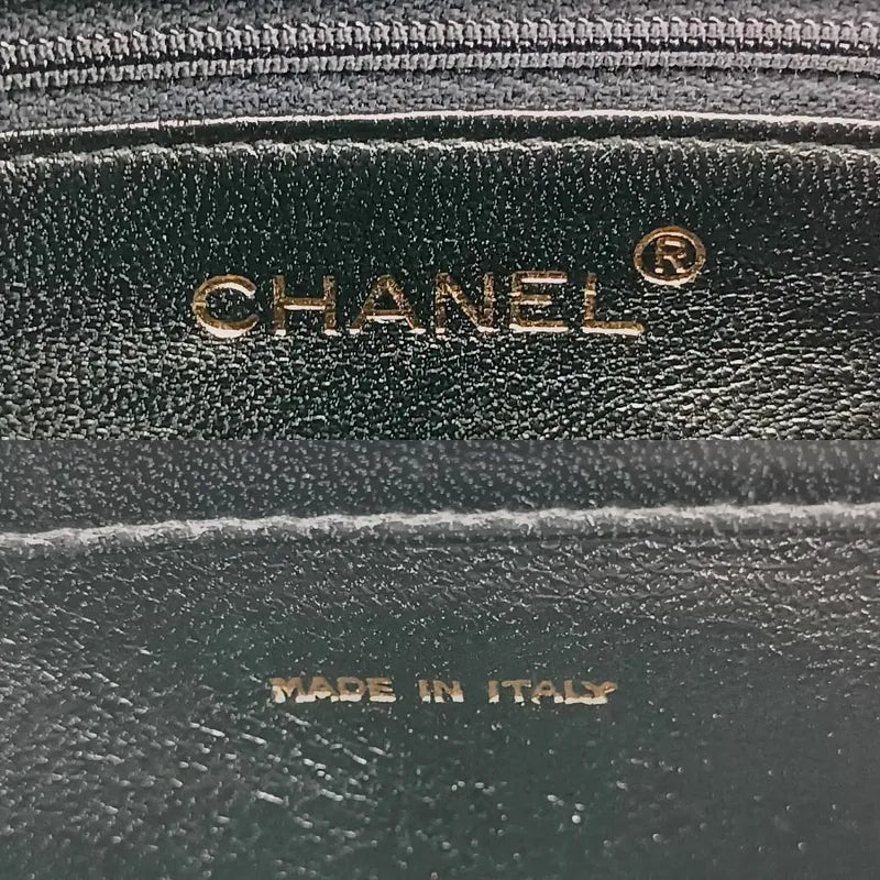 js721-chanel-vintage-black-lambskin-quilted-flap-bag