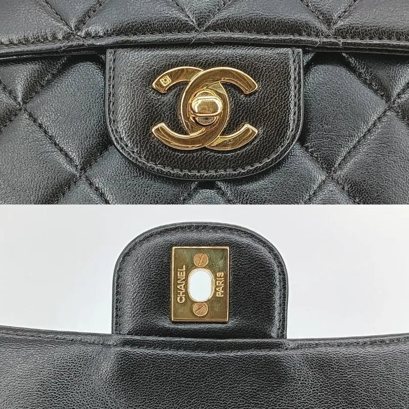 jah115-chanel-vintage-black-lambskin-quilted-camera-bag