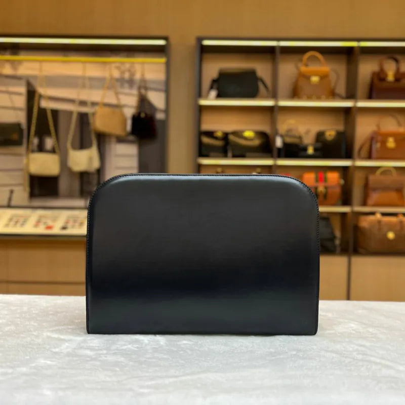 Salvatore Ferragamoレザーバッグ JX306 - SALVATORE FERRAGAMO Vintage Black Box Leather Shoulder Bag