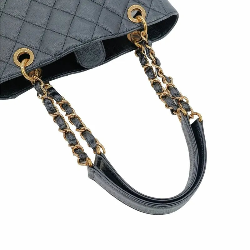 js560-chanel-vintage-black-caviar-leather-embossed-logo-pst-tote-bag