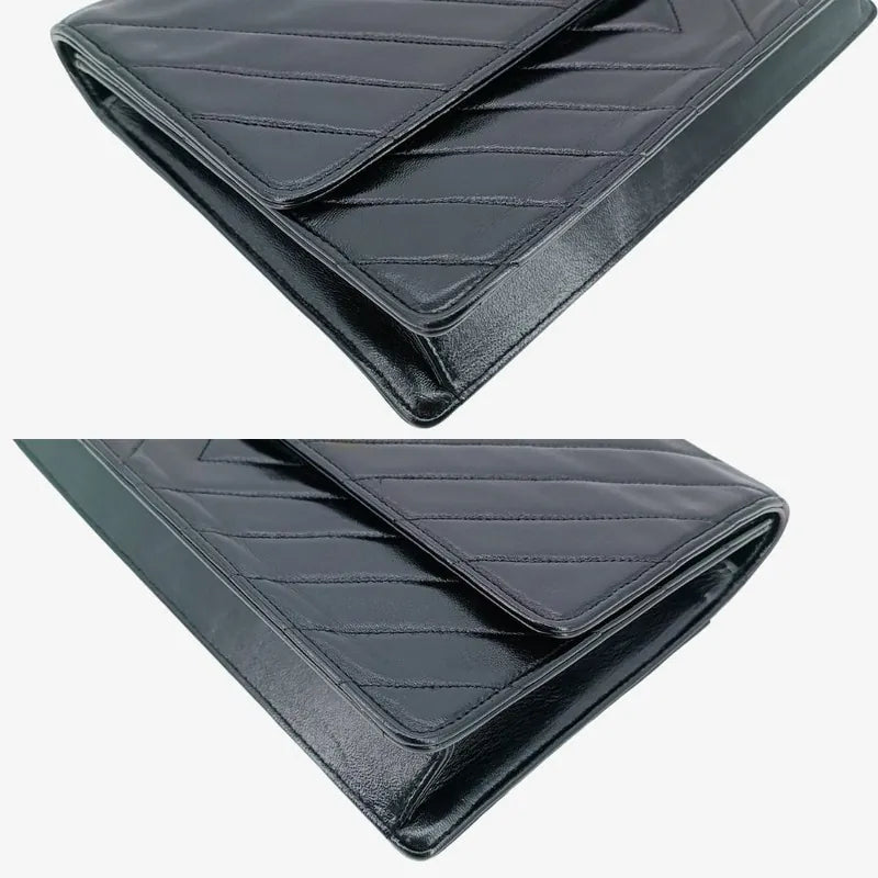 ra520-chanel-vintage-black-lambskin-chevron-push-lock-flap-bag