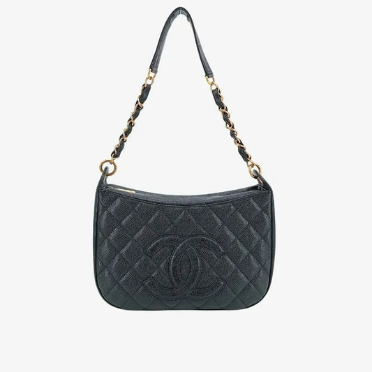 90212824-chanel-vintage-black-caviar-leather-quilted-chain-handbag