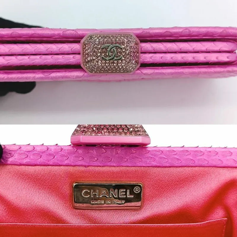 c350-chanel-pink-snakeskin-rhinestone-clasp-clutch-bag
