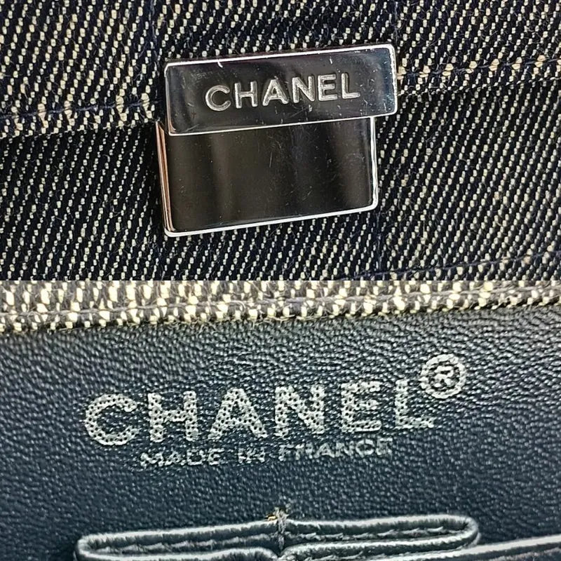 jt665-chanel-vintage-black-denim-chocolate-bar-flap-bag