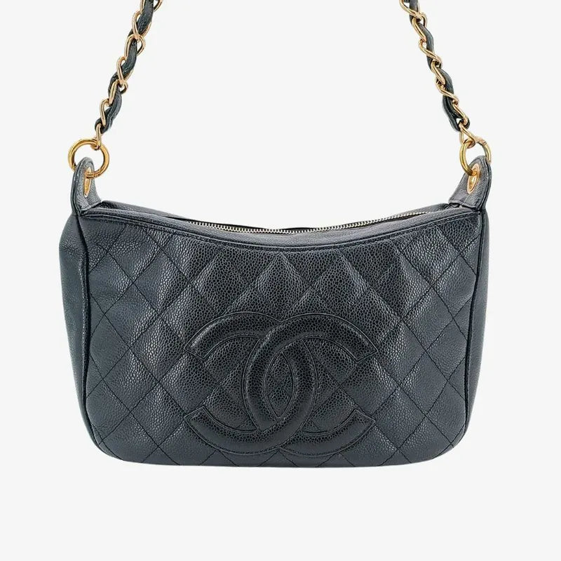 rb425-chanel-vintage-black-caviar-leather-quilted-chain-handbag