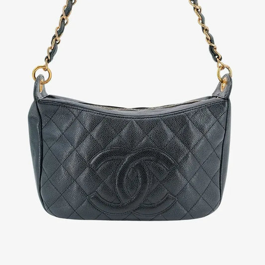 rb425-chanel-vintage-black-caviar-leather-quilted-chain-handbag