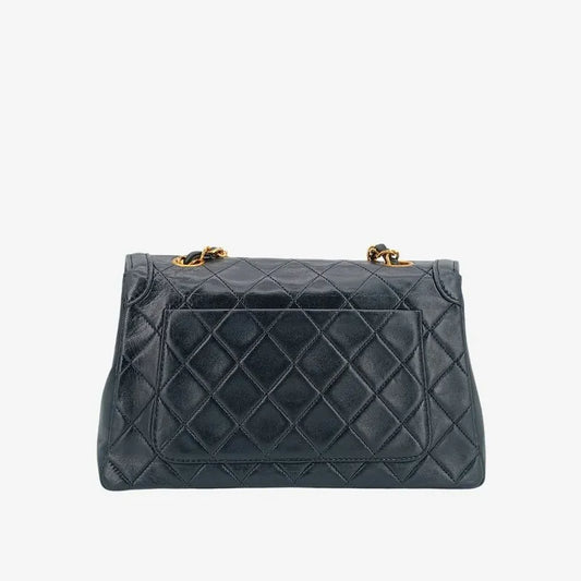 jr799-chanel-vintage-black-lambskin-quilted-flap-bag