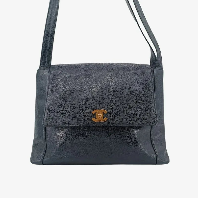 rb615-chanel-vintage-black-caviar-leather-shoulder-bag