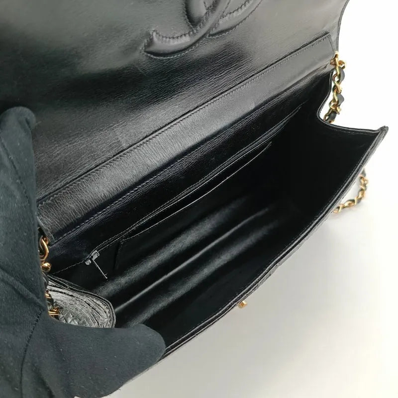 jt298-chanel-vintage-black-crocodile-skin-flap-bag