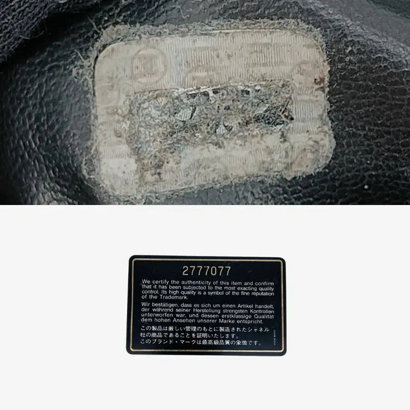 jt424-chanel-vintage-black-caviar-leather-hexagon-gold-logo-shoulder-bag