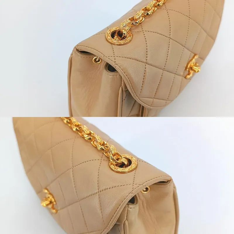 ra504-chanel-vintage-beige-lambskin-gold-chain-flap-bag