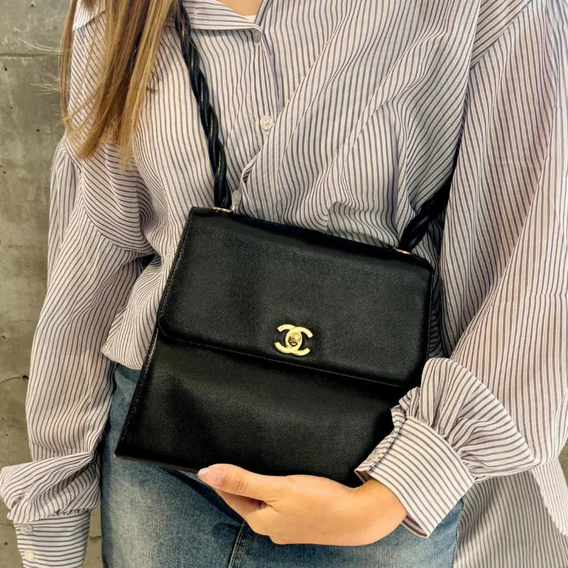 ju303-chanel-vintage-black-caviar-leather-braided-flap-bag
