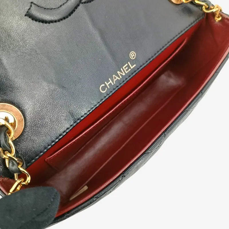 c402-chanel-vintage-black-lambskin-crystal-embellished-pointed-flap-bag