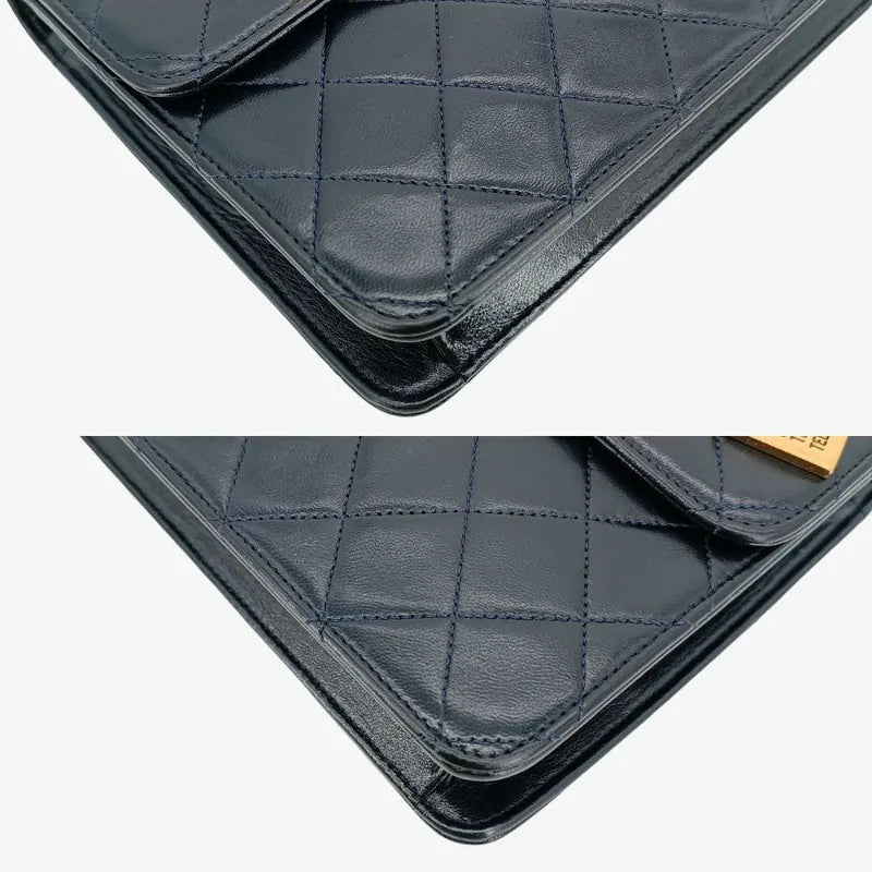 ra489-chanel-vintage-navy-lambskin-double-turnlock-flap-bag