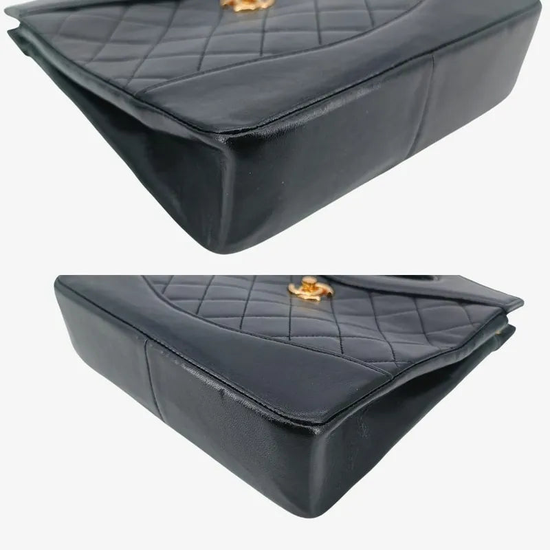 jt301-chanel-vintage-black-lambskin-mini-31-tote-bag