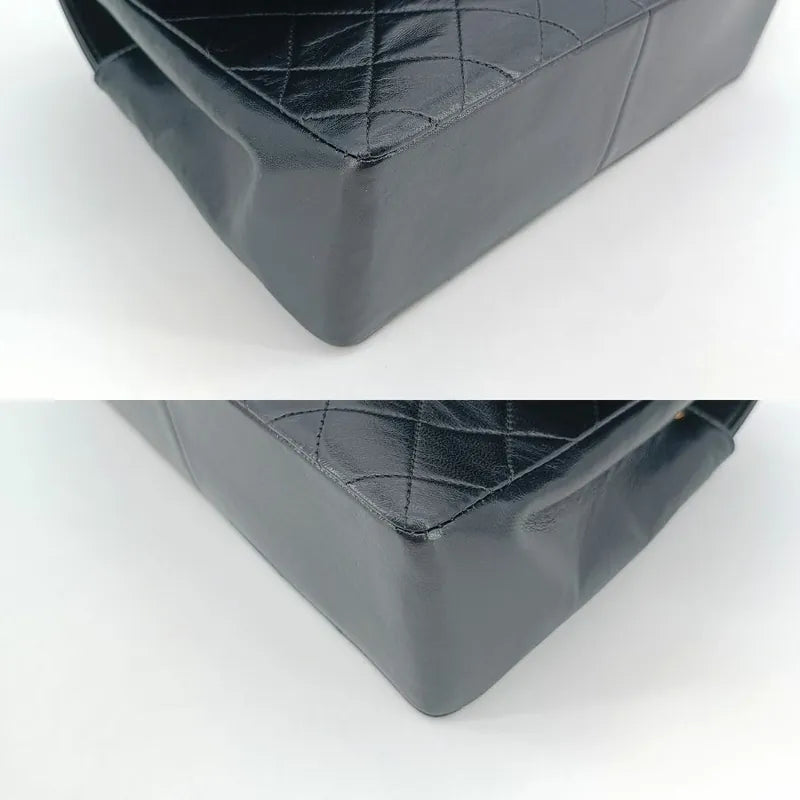 jr534-chanel-vintage-black-lambskin-quilted-flap-bag