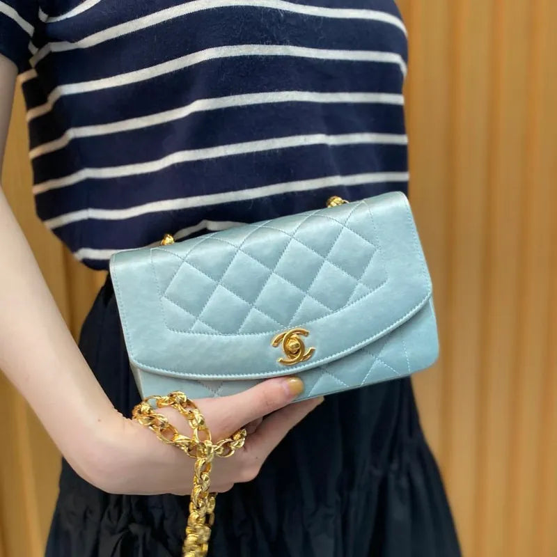js711-chanel-vintage-light-blue-satin-gold-chain-19cm-diana-flap-bag