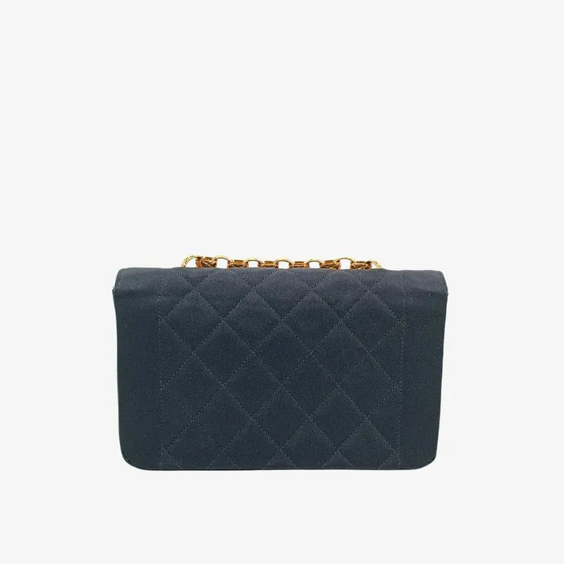 c455-chanel-vintage-black-satin-gold-chain-mini-flap-bag