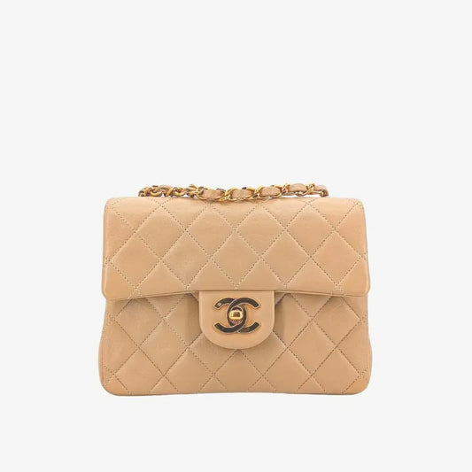 jah107-chanel-vintage-beige-lambskin-17cm-mini-square-flap-bag