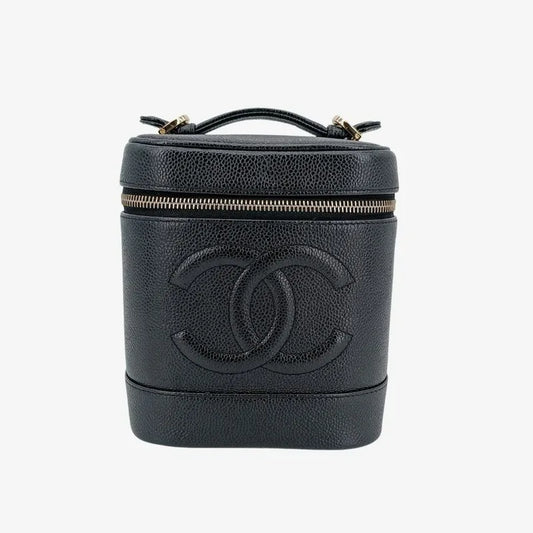 js672-chanel-vintage-black-caviar-leather-cosmetic-bag