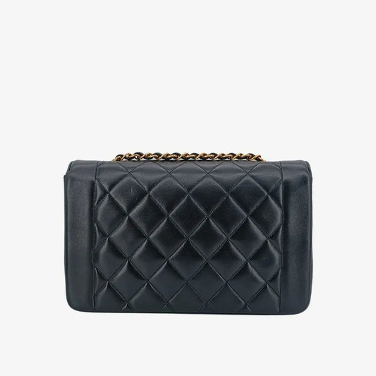 jt436-chanel-vintage-black-lambskin-25cm-diana-flap-bag