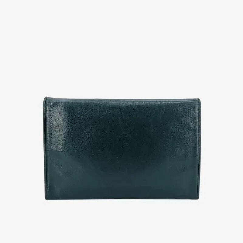 90198143-chanel-vintage-green-lambskin-shoulder-bag