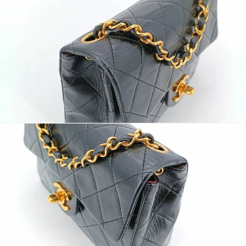 c330-chanel-vintage-black-lambskin-17cm-mini-square-flap-bag
