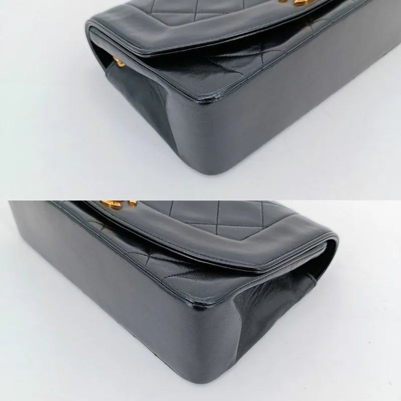 rb607-chanel-vintage-black-lambskin-22cm-diana-flap-bag