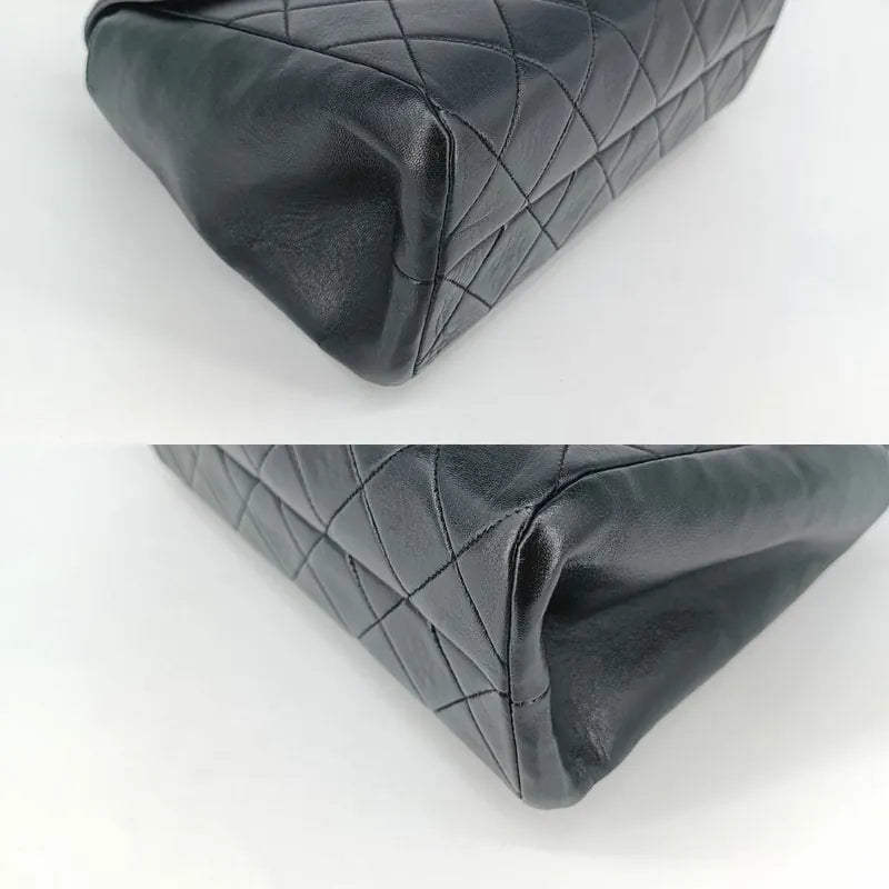 c355-chanel-vintage-black-lambskin-quilted-flap-bag