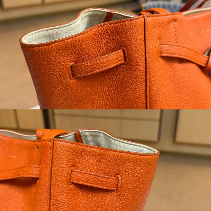 jx634-celine-orange-calfskin-cabas-phantom-tote-bag