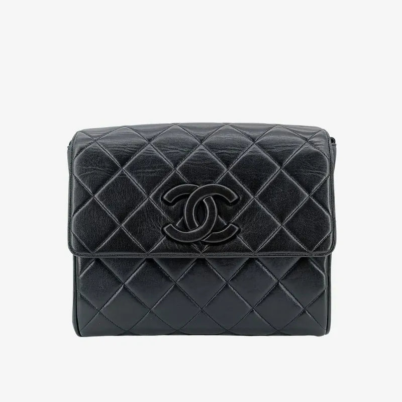 jt256-chanel-vintage-black-lambskin-quilted-flap-bag