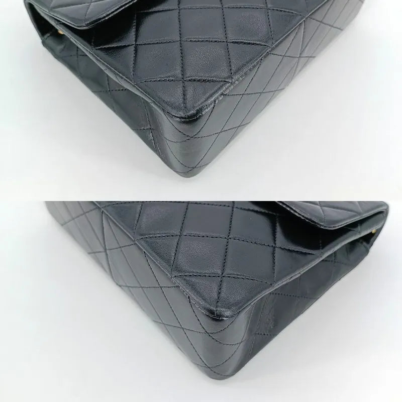 jt615-chanel-vintage-black-lambskin-20cm-mini-square-flap-bag