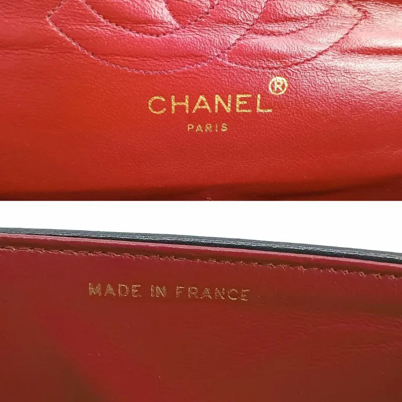 js941-chanel-vintage-black-lambskin-quilted-flap-bag