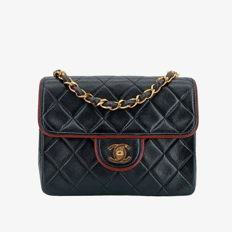 js682-chanel-vintage-black-lambskin-17cm-mini-square-flap-bag