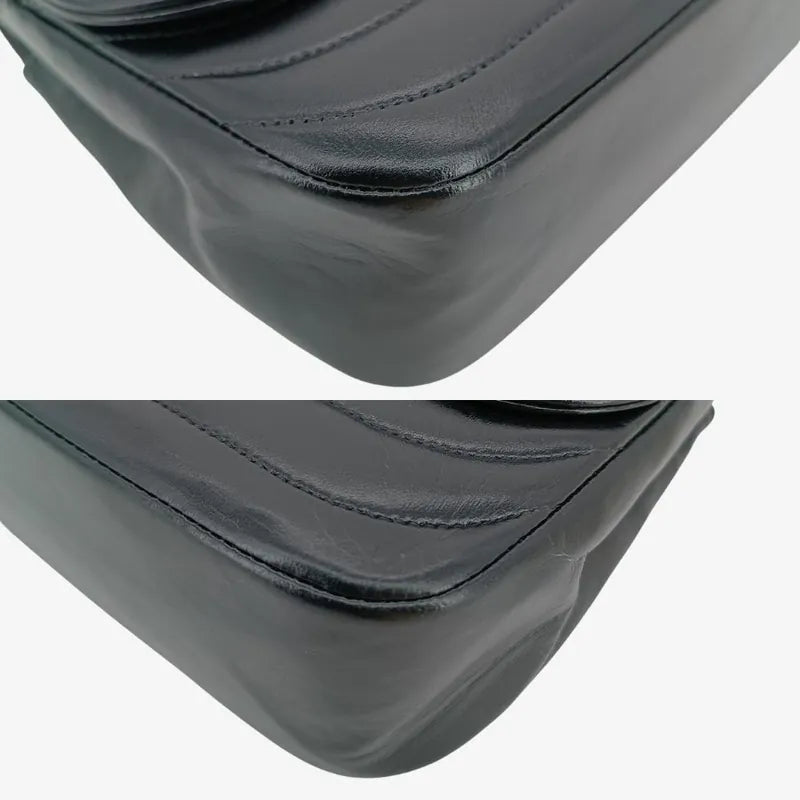 c510-chanel-vintage-black-lambskin-horizontal-stripes-flap-bag