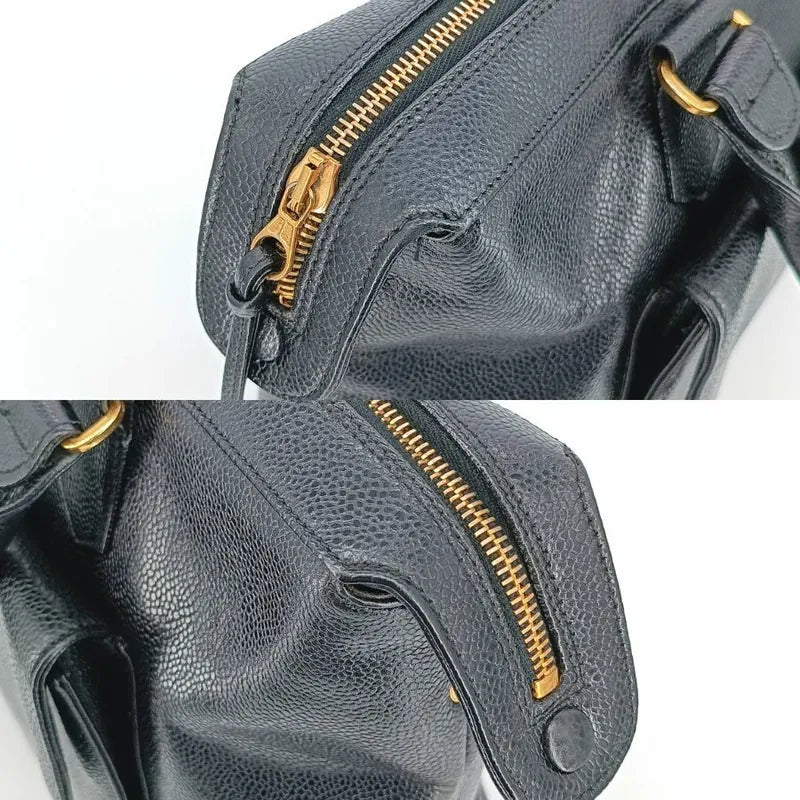 ra448-chanel-vintage-black-caviar-leather-golden-ball-tote-bag