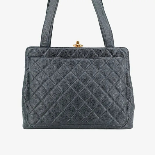jt784-chanel-vintage-black-caviar-leather-kisslock-tote-bag
