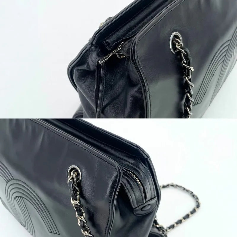 jw415-chanel-vintage-black-lambskin-tote-bag