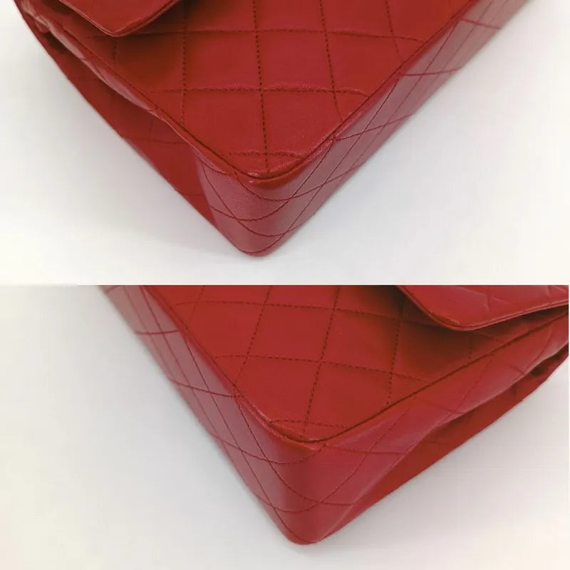 ra377-chanel-vintage-red-lambskin-25cm-classic-flap-bag