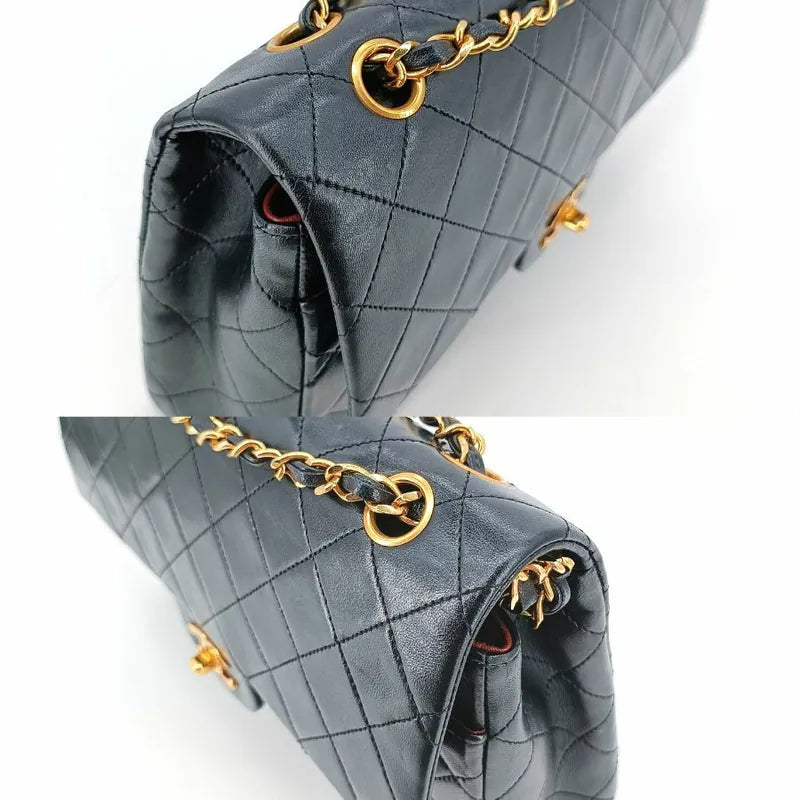 c336-chanel-vintage-black-lambskin-25cm-flap-bag