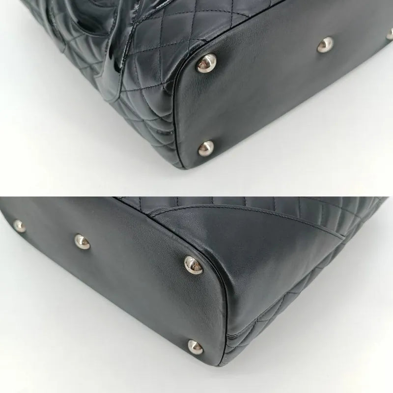 jt033-chanel-vintage-black-calfskin-cambon-tote-bag