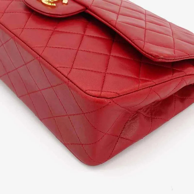 c275-chanel-vintage-red-lambskin-25cm-classic-flap-bag