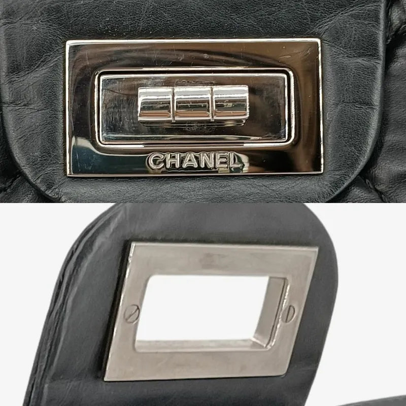 c387-chanel-black-calfskin-255-maxi-flap-bag