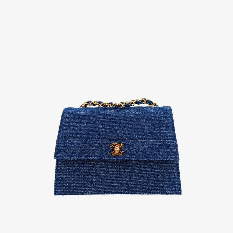 jw079-chanel-vintage-blue-denim-trapezoid-flap-bag